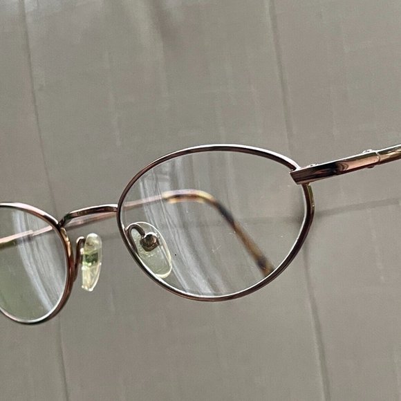 Vintage Liz Claiborne Eyeglasses Bronze Tone Glasses Frame 48[]20 LC-161 TPE - Picture 2 of 12